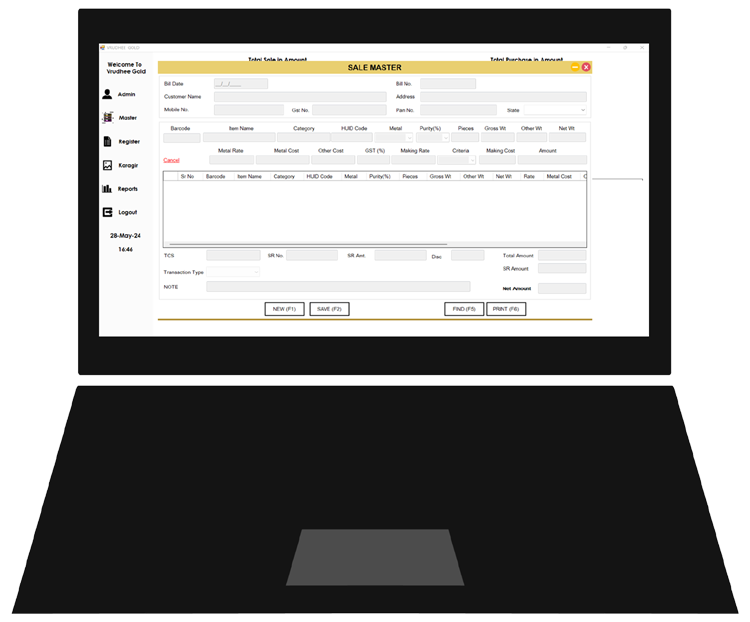 Vrudhee Gold - Jewellery Inventory Software